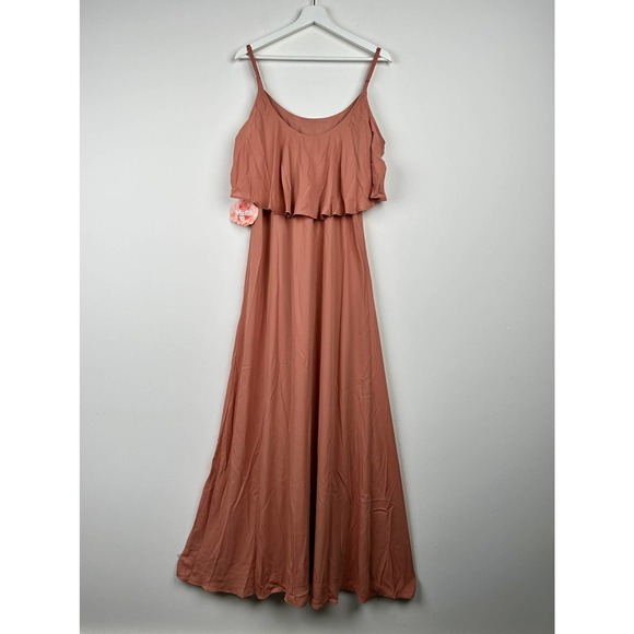 NWT Show Me Your Mumu Caitlin Ruffle Maxi Dress Size XL Wedding - Picture 5 of 12
